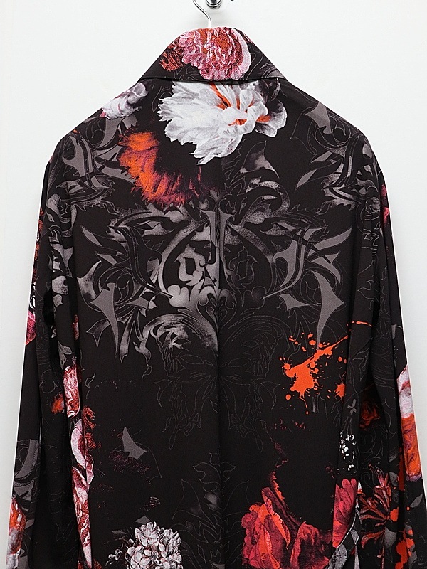 (ͽ���ʡ�10������11������ͽ��/kiryuyrik������奦����奦/Goth Flora Flare Shirt/Black