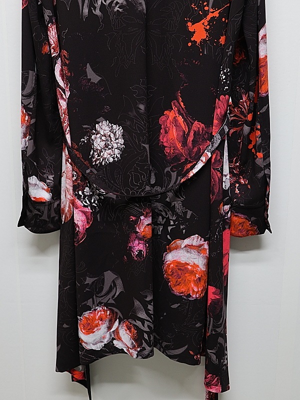 (ͽ���ʡ�10������11������ͽ��/kiryuyrik������奦����奦/Goth Flora Flare Shirt/Black
