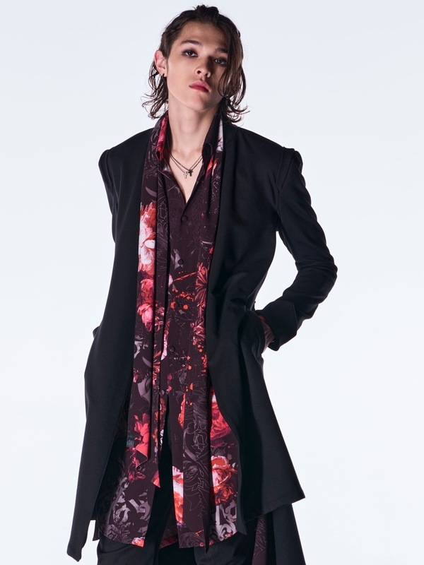 (ͽ���ʡ�10������11������ͽ��/kiryuyrik������奦����奦/Goth Flora Flare Shirt/Black