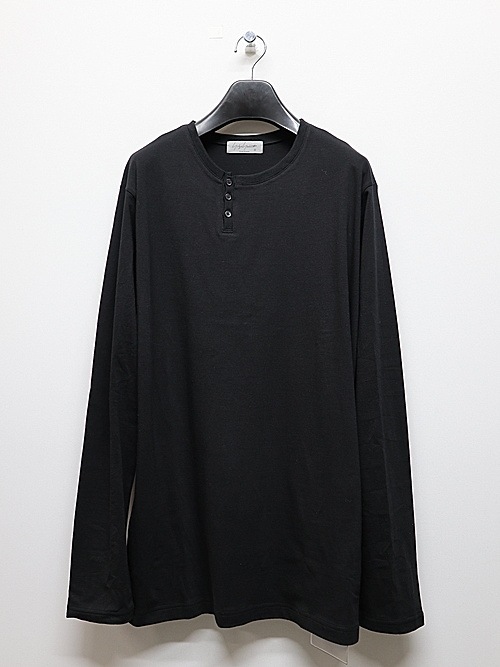 Yohji Yamamoto襦ޥ/30/-COMBED SINGLE JERSEY HENRY󥰥꡼֥åȥ/BLK