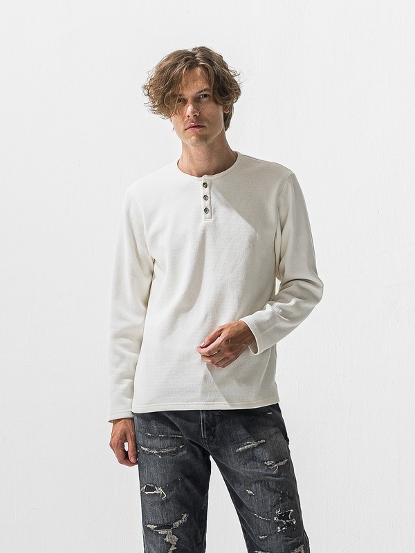 (ͽ���ʡ�11��12������ͽ��/42TH RESOUND CLOTHING���ꥵ����ɥ���������/velours fleece thermal HENRY/WHITE