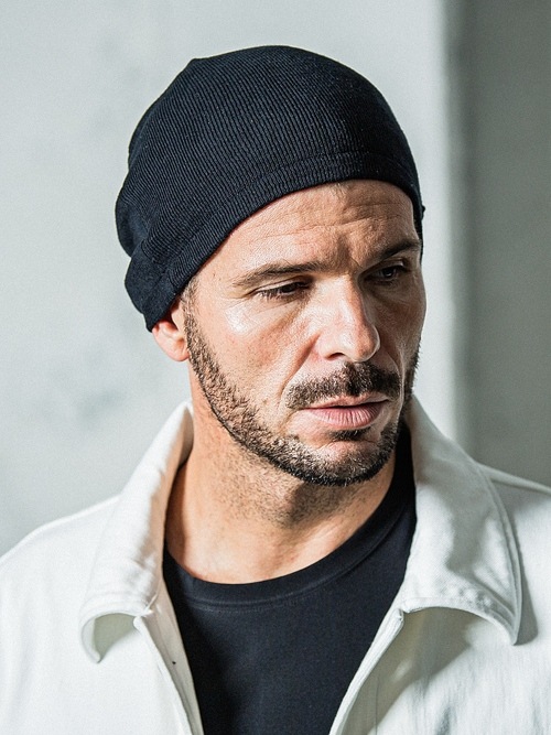 SALE20%OFF/RESOUND CLOTHINGꥵɥ/LINEN knit cap/BLACK.