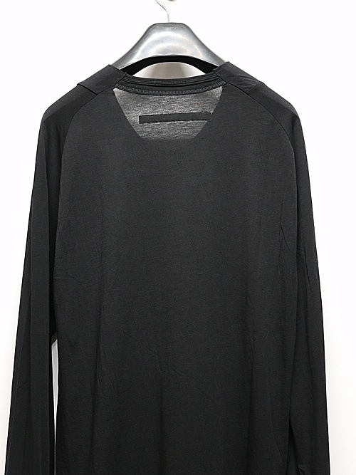 JULIUS����ꥦ��/CUPRO/COTTON JERSEY CUT & SEWN12/BLACK