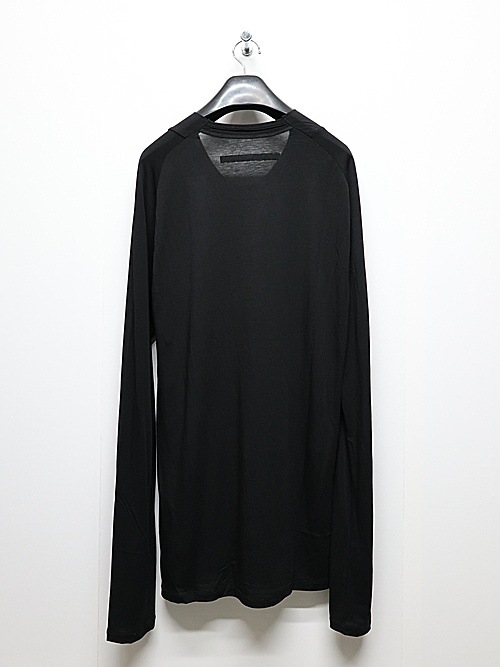JULIUS����ꥦ��/CUPRO/COTTON JERSEY CUT & SEWN12/BLACK