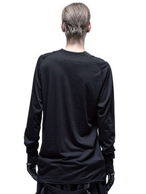 JULIUS����ꥦ��/CUPRO/COTTON JERSEY CUT & SEWN12/BLACK
