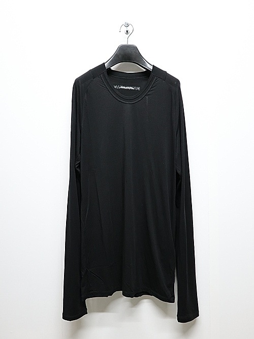 JULIUS����ꥦ��/CUPRO/COTTON JERSEY CUT & SEWN12/BLACK