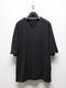 ATTACHMENT�������å�����/80/2 PIMA CO JERSEY OVERSIZED LAYERED S/S TEE/BLACK