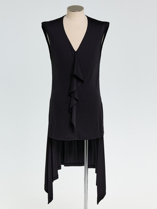 (ͽ���ʡ�3��4������ͽ��/THE ONENESS�������ͥ�/Eco Smooth Jersey Flare Long Tank Top/Black