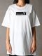 Ground Y�����饦��ɥ磻/20/- JERSEY FLOCKY BOX LOGO T-SHIRT/WHITE