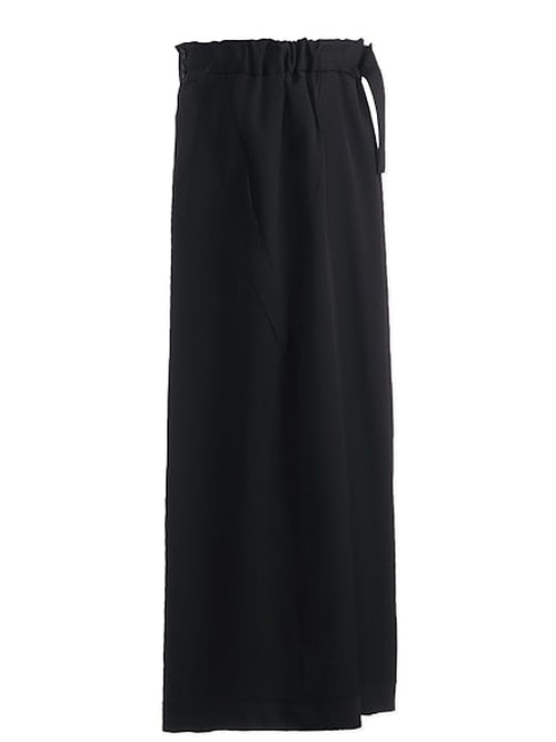 Ground Y�����饦��ɥ磻/W/GABARDINE HAKAMA PANTS/BLACK