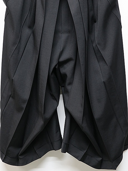 Ground Y�����饦��ɥ磻/W/GABARDINE HAKAMA PANTS/BLACK