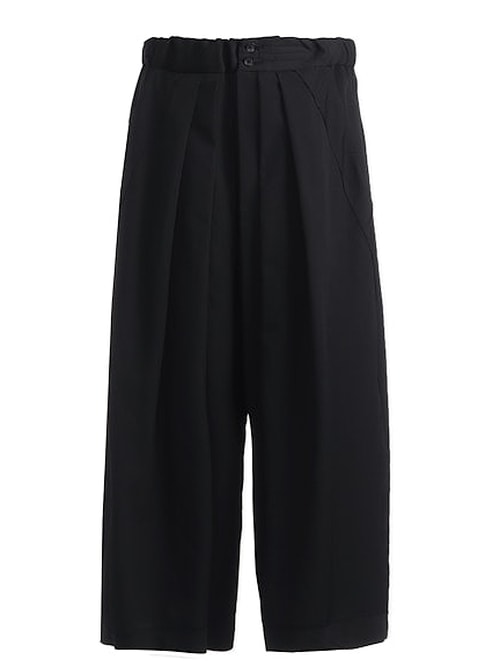 Ground Y�����饦��ɥ磻/W/GABARDINE HAKAMA PANTS/BLACK