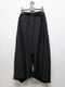 Ground Y�����饦��ɥ磻/W/GABARDINE HAKAMA PANTS/BLACK
