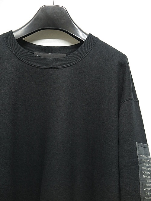 �㴰���nude:masahiko maruyama ���̡���:�ޥ��ҥ��ޥ���/OVERSIZED SWEAT w/PRINTED PATCHES/Black