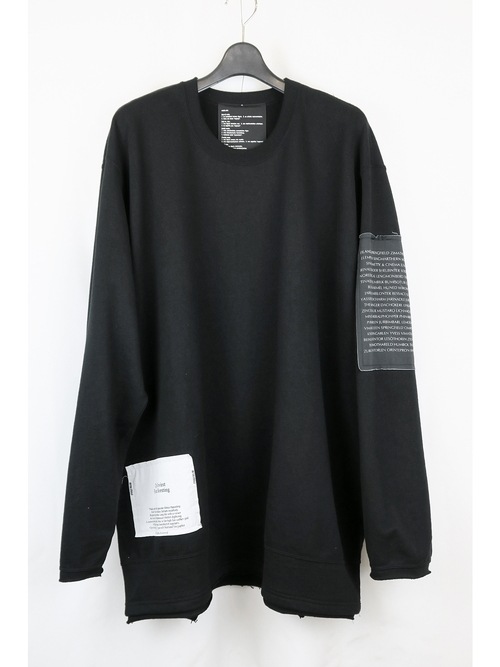 �㴰���nude:masahiko maruyama ���̡���:�ޥ��ҥ��ޥ���/OVERSIZED SWEAT w/PRINTED PATCHES/Black