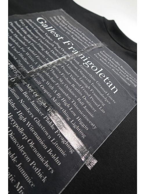 �㴰���nude:masahiko maruyama ���̡���:�ޥ��ҥ��ޥ���/OVERSIZED SWEAT w/PRINTED PATCHES/Black