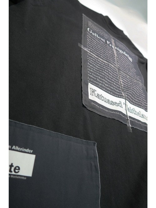 �㴰���nude:masahiko maruyama ���̡���:�ޥ��ҥ��ޥ���/OVERSIZED SWEAT w/PRINTED PATCHES/Black
