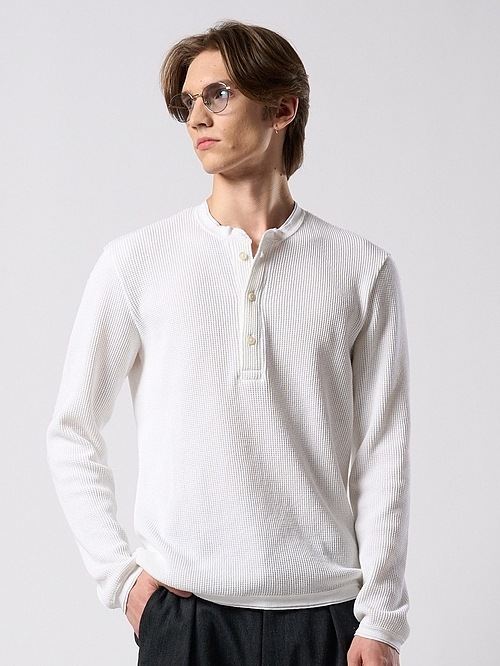 (ͽ���ʡ�9��10������ͽ��/wjk�����֥른��������/waffle henley L/S/white