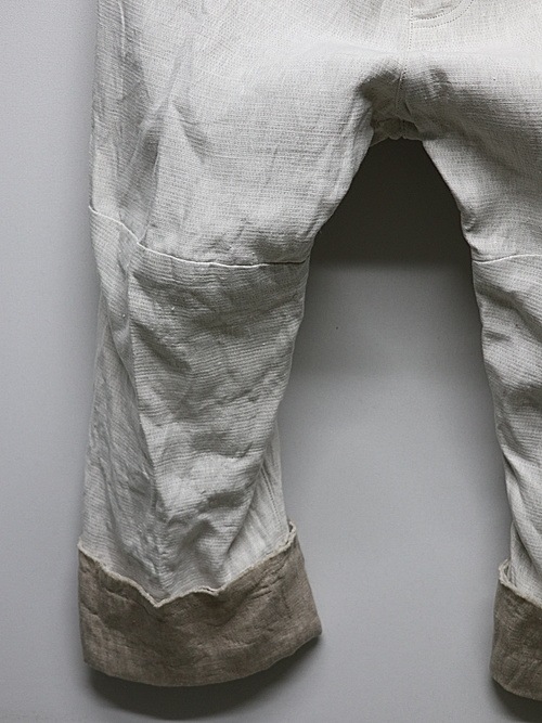 �㴰���nude:masahiko maruyama ���̡���:�ޥ��ҥ��ޥ���/Linen Double Cloth PANTS/White-Ecru