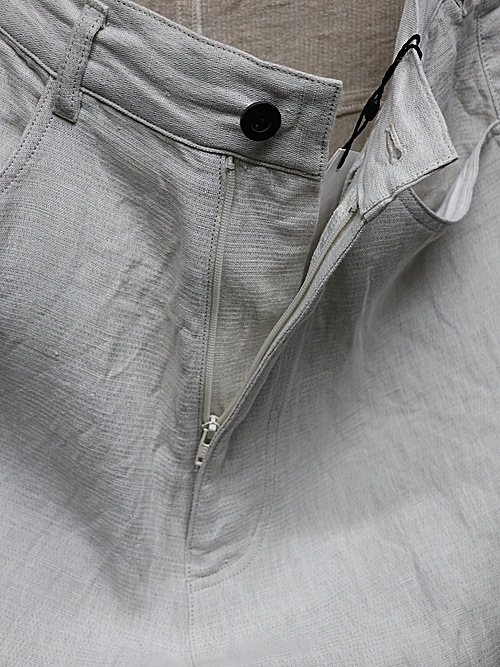 �㴰���nude:masahiko maruyama ���̡���:�ޥ��ҥ��ޥ���/Linen Double Cloth PANTS/White-Ecru