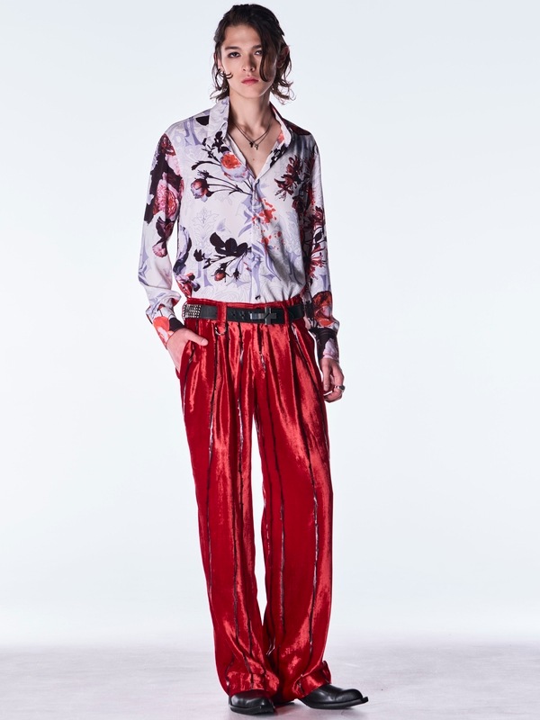 (ͽ���ʡ�10������11������ͽ��/kiryuyrik������奦����奦/Goth Flora Shirt/White