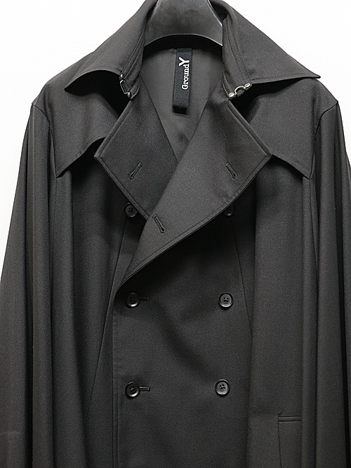 Ground Y饦ɥ磻/T/W GABARDINE JUMBO CAPE CLOAK/BLK