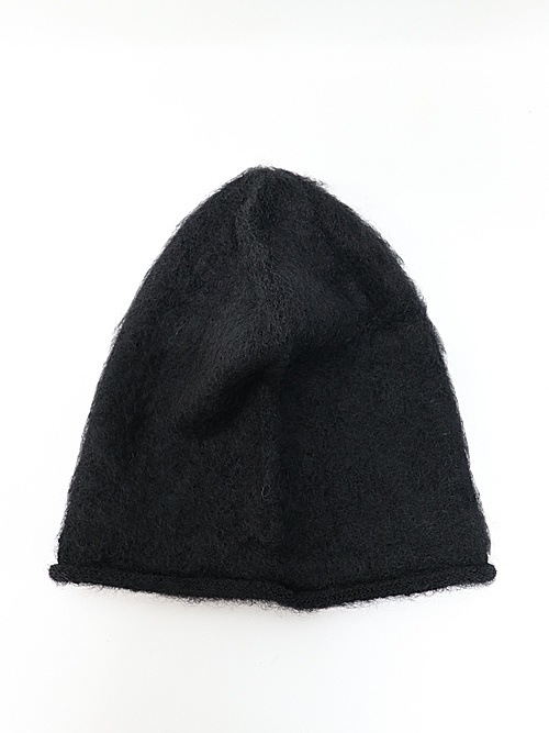 wjk֥른/mohair shaggy knit beanie/all black
