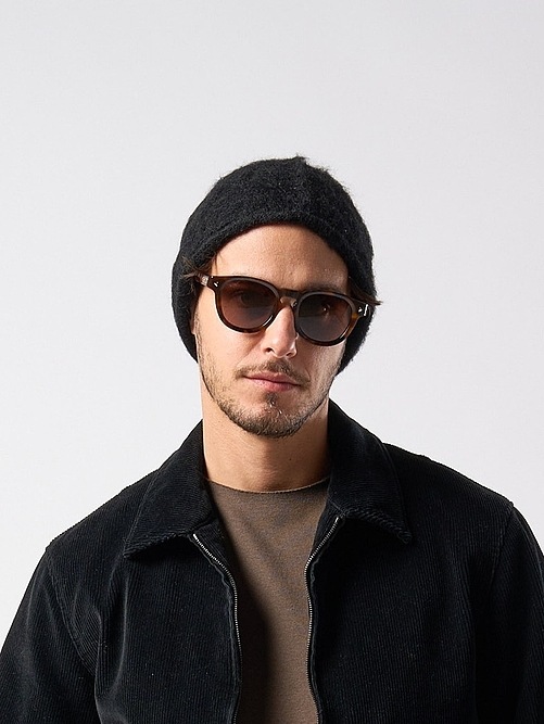 (ͽʡ1011ͽ/wjk֥른/mohair shaggy knit beanie/all black