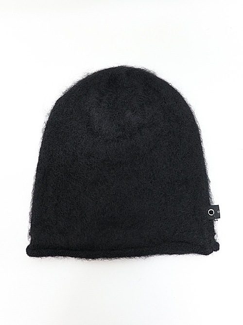 wjk֥른/mohair shaggy knit beanie/all black