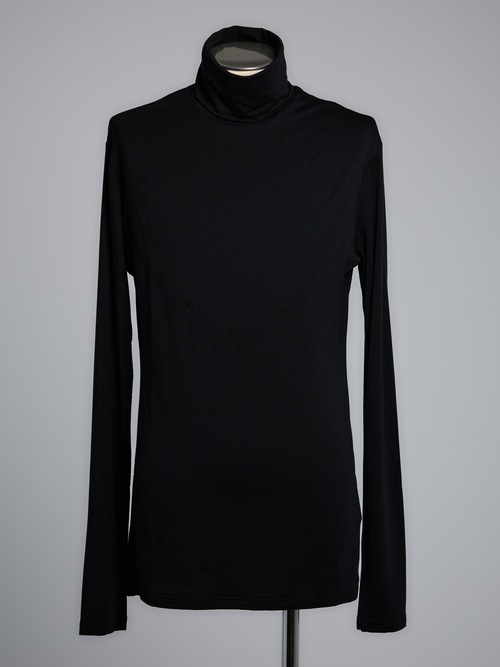 (ͽʡ89ͽ/THE ONENESSͥ/Tencel Jersey High Neck Turtle/Black
