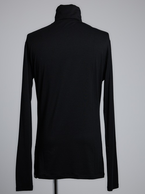 (ͽʡ89ͽ/THE ONENESSͥ/Tencel Jersey High Neck Turtle/Black