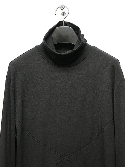 (ͽʡ89ͽ/THE ONENESSͥ/Tencel Jersey High Neck Turtle/Black