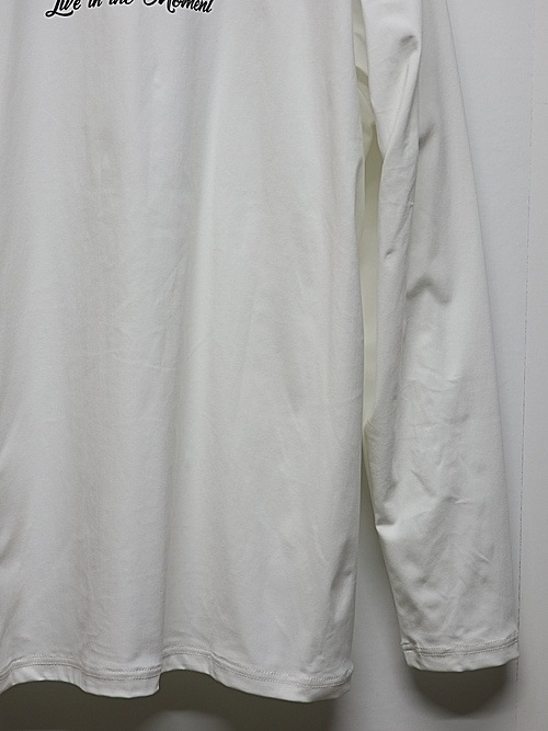 RESOUND CLOTHING���ꥵ����ɥ���������/LOOSE FIT BACK PT nylon longsleave Tee/WHITE