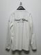 RESOUND CLOTHING���ꥵ����ɥ���������/LOOSE FIT BACK PT nylon longsleave Tee/WHITE