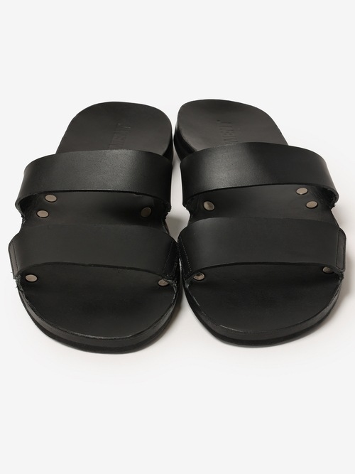 (ͽ���ʡ�2��3������ͽ��/ATTACHMENT�������å�����/SMOOTH LEATHER SLIDE SANDAL/BLACK