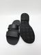 ATTACHMENT�������å�����/SMOOTH LEATHER SLIDE SANDAL/BLACK