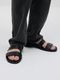 SALE30%OFF/ATTACHMENT�������å�����/SMOOTH LEATHER SLIDE SANDAL/BLACK.
