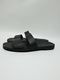 ATTACHMENT�������å�����/SMOOTH LEATHER SLIDE SANDAL/BLACK