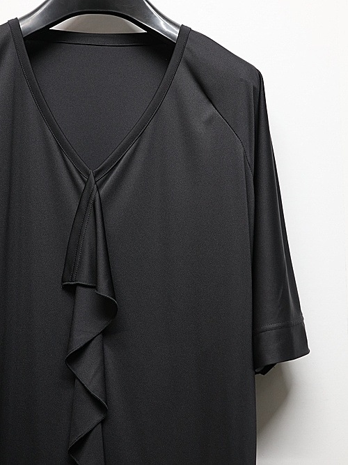 (ͽ���ʡ�3��4������ͽ��/THE ONENESS�������ͥ�/Eco Smooth Jersey KIMONO Frill T-Shirt/Black