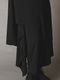 Ground Y�����饦��ɥ磻/TA/PE CREPE DE CHINE ASYMMETRY SHIRT/BLACK