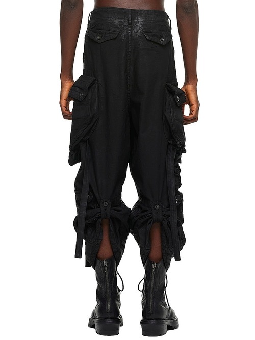 (ͽ����)8��9������ͽ��/JULIUS����ꥦ��/COTTON BACK SATIN TROUSERS16/BLACK