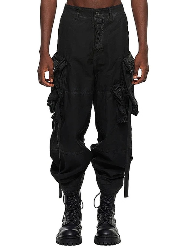 JULIUS����ꥦ��/COTTON BACK SATIN TROUSERS16/BLACK