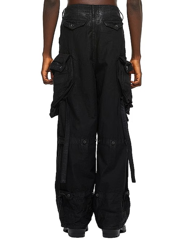 JULIUS����ꥦ��/COTTON BACK SATIN TROUSERS16/BLACK
