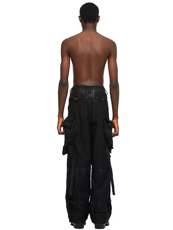 JULIUS����ꥦ��/COTTON BACK SATIN TROUSERS16/BLACK