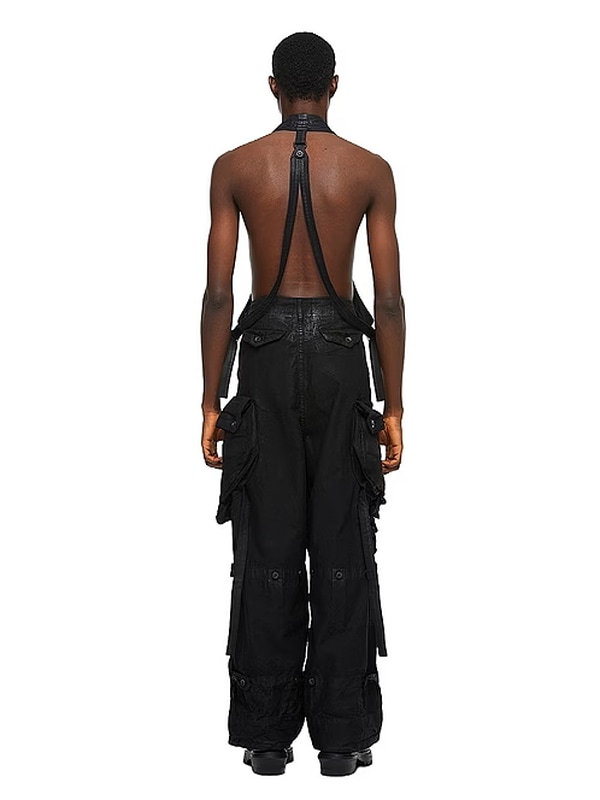 JULIUS����ꥦ��/COTTON BACK SATIN TROUSERS16/BLACK