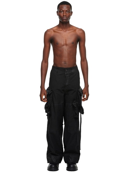 (ͽ����)8��9������ͽ��/JULIUS����ꥦ��/COTTON BACK SATIN TROUSERS16/BLACK