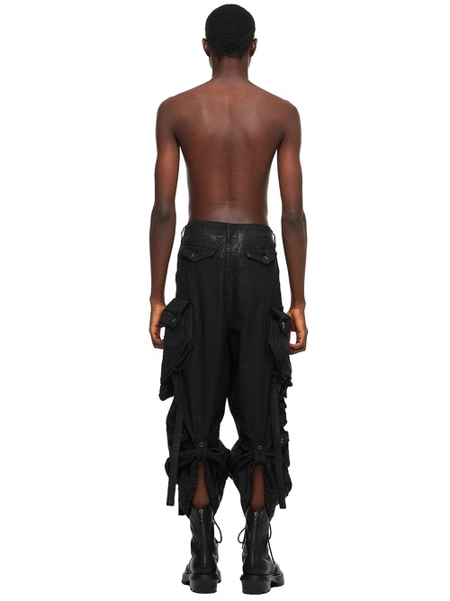 (ͽ����)8��9������ͽ��/JULIUS����ꥦ��/COTTON BACK SATIN TROUSERS16/BLACK