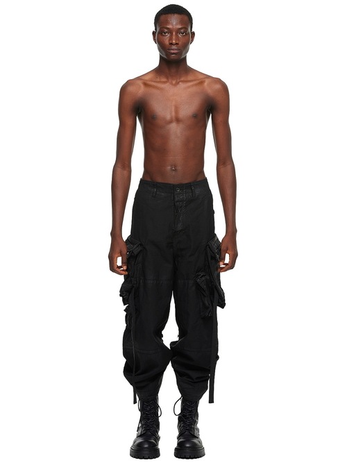 (ͽ����)8��9������ͽ��/JULIUS����ꥦ��/COTTON BACK SATIN TROUSERS16/BLACK