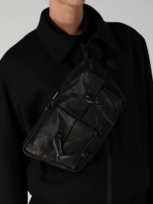 Yohji Yamamoto���襦����ޥ��/�����󥯥ۡ��� �ߥ꥿�꡼�ܥǥ����Хå�/BLACK