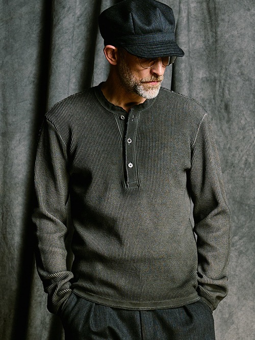 (ͽ���ʡ�9��10������ͽ��/wjk�����֥른��������/waffle henley L/S/d.charcoal